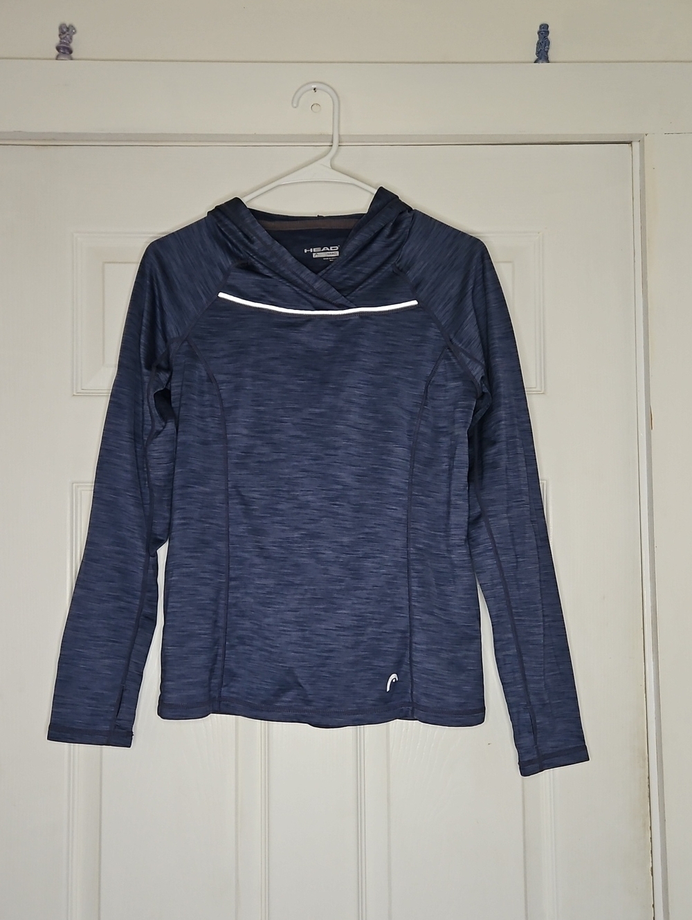 Head Women's Heather Navy Long-Sleeve Athletic Pullover S